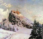 Claude Monet Czorsztyn Castle oil